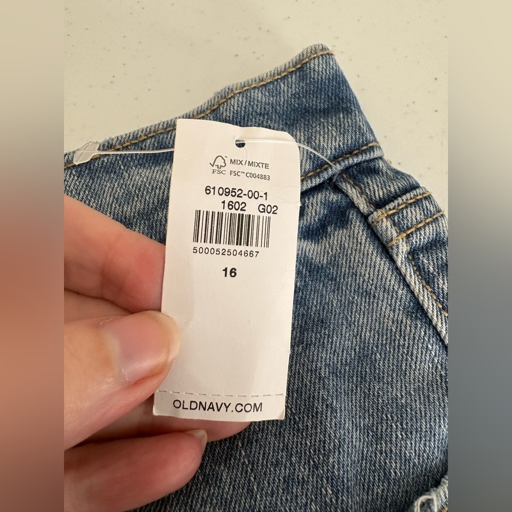Old Navy US Women's Plus Sz 16 Higher High-Rise‎ Raw Hem Cropped Jeans NEW - Picture 11 of 12